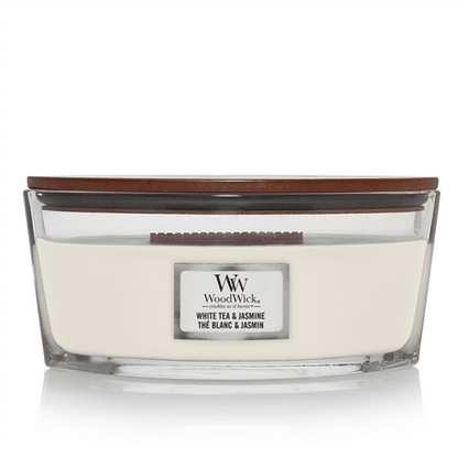 WoodWick White Tea & Jasmine Ellipse Candle