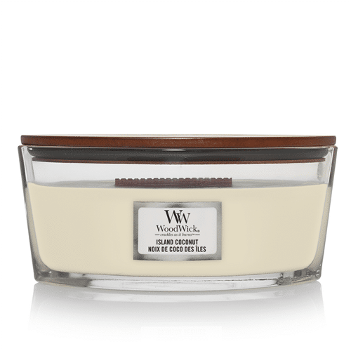 WoodWick Island Coconut Ellipse Candle