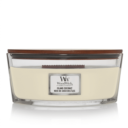 WoodWick Island Coconut Ellipse Candle