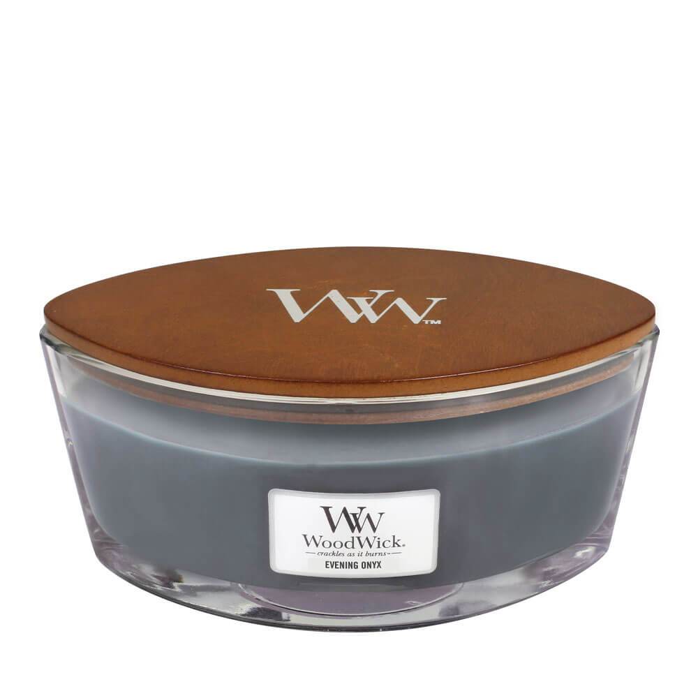 WoodWick Evening Onyx Ellipse Candle