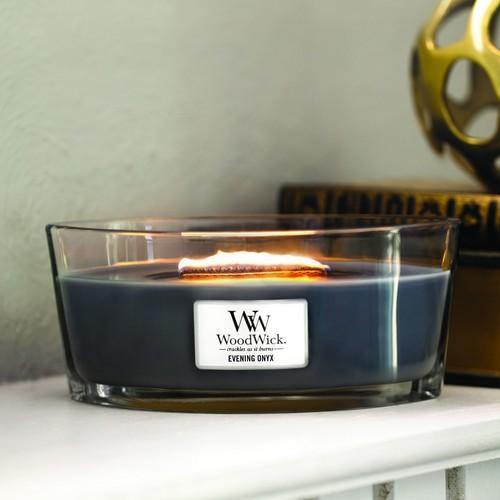 WoodWick Evening Onyx Ellipse Candle