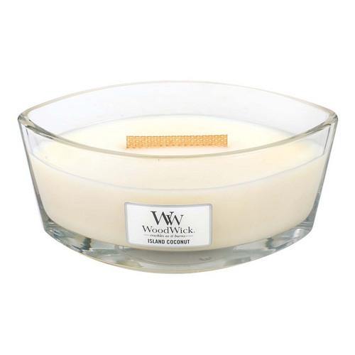 WoodWick Island Coconut Ellipse Candle