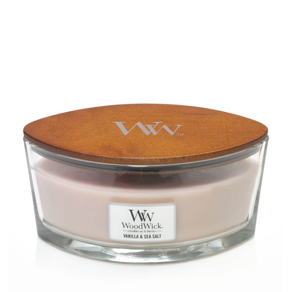 WoodWick Vanilla & Sea Salt Ellipse Candle