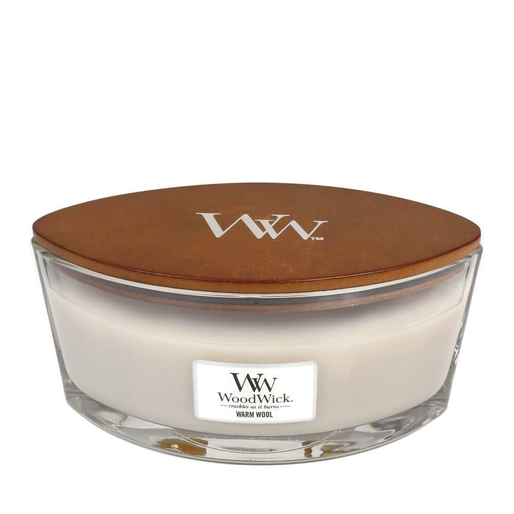 WoodWick Warm Wool Ellipse Candle