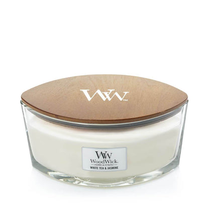 WoodWick White Tea & Jasmine Ellipse Candle