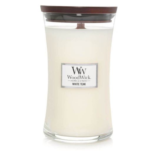 WoodWick White Teak Large Candle bestellen